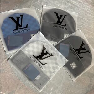 Louis Vuitton Men's Beanie Collection - Blue and Gray